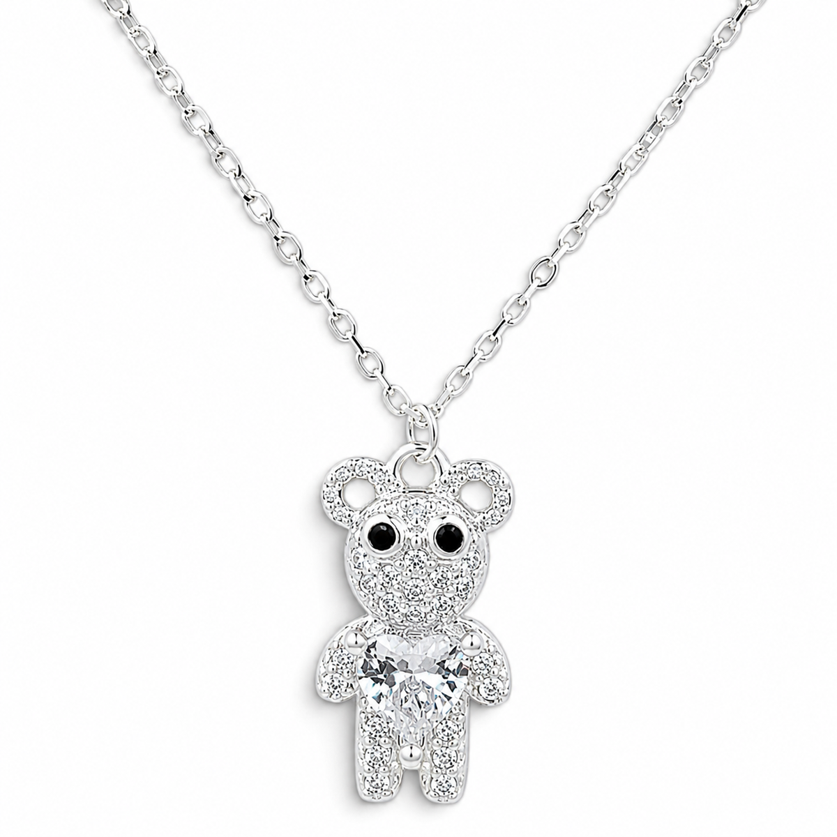 Collar Osito Blanco