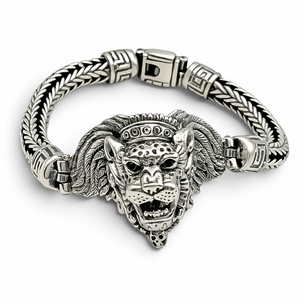 Pulso Jaguar 7mm Plata Ley 925