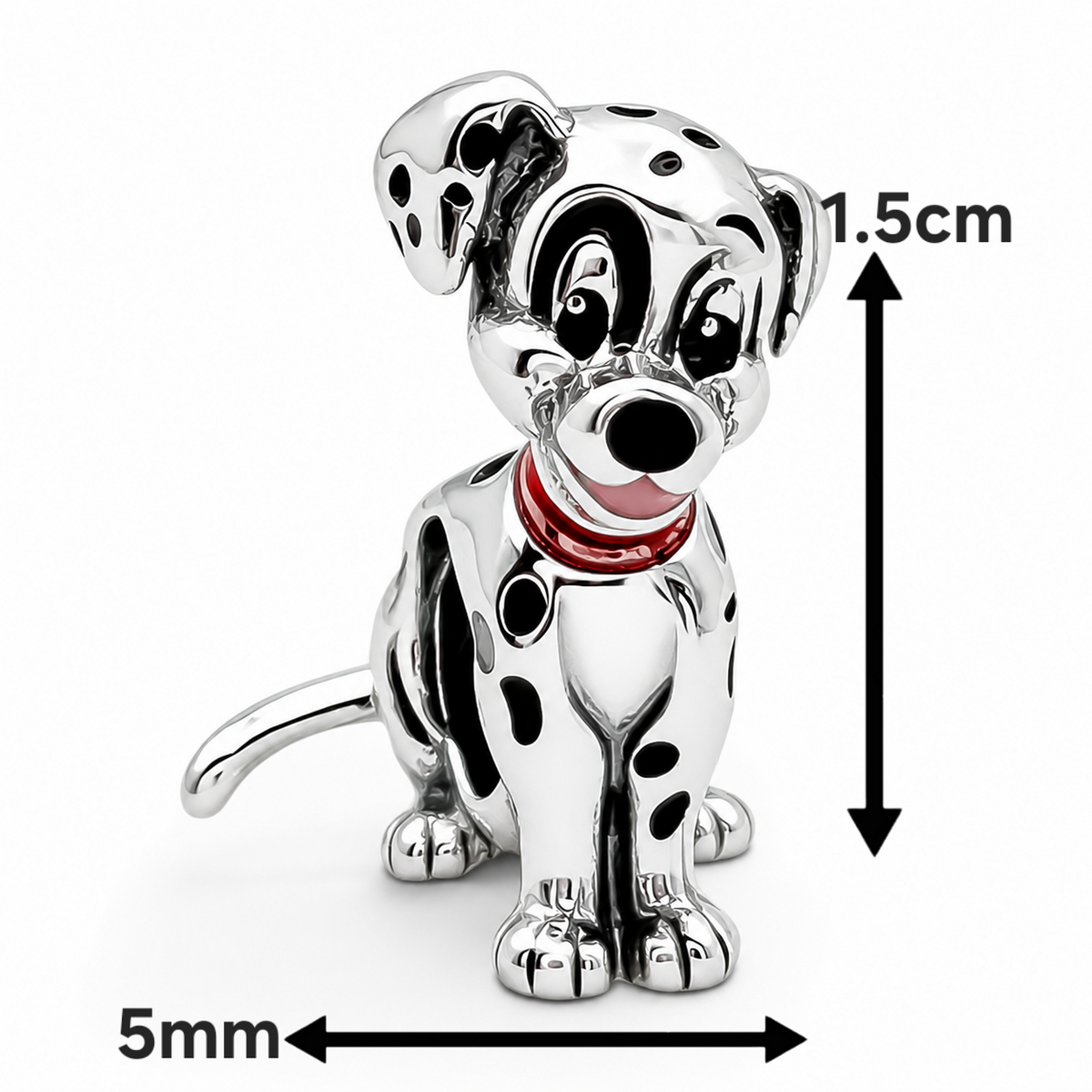 Charm Dalmata Plata Ley 925