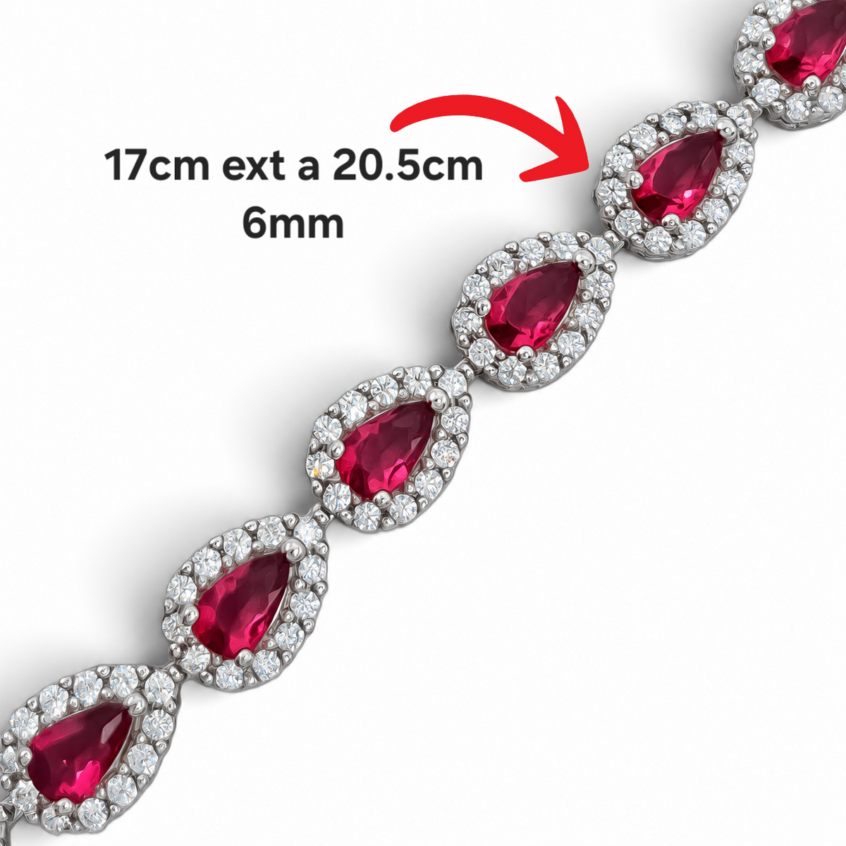 Pulsera Gotita Fiusha Plata Ley 925