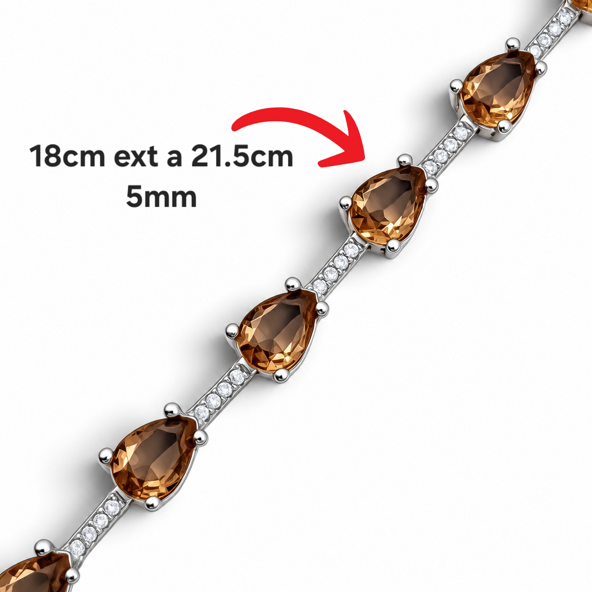 Pulsera Gota Zultanita Plata Ley 925