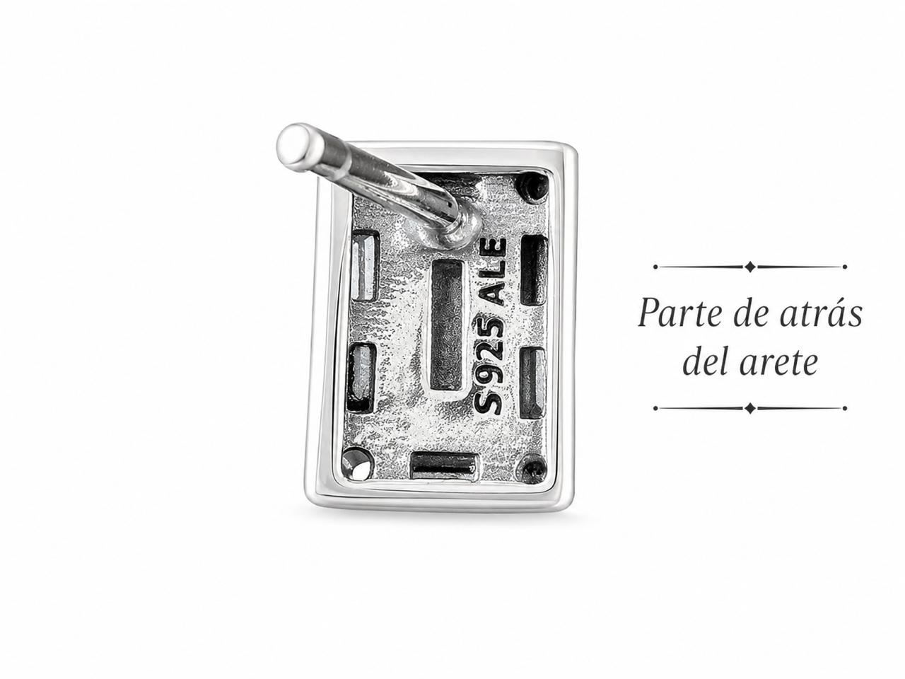 Aretes Inspirados Estilo Pan en Plata Ley .925