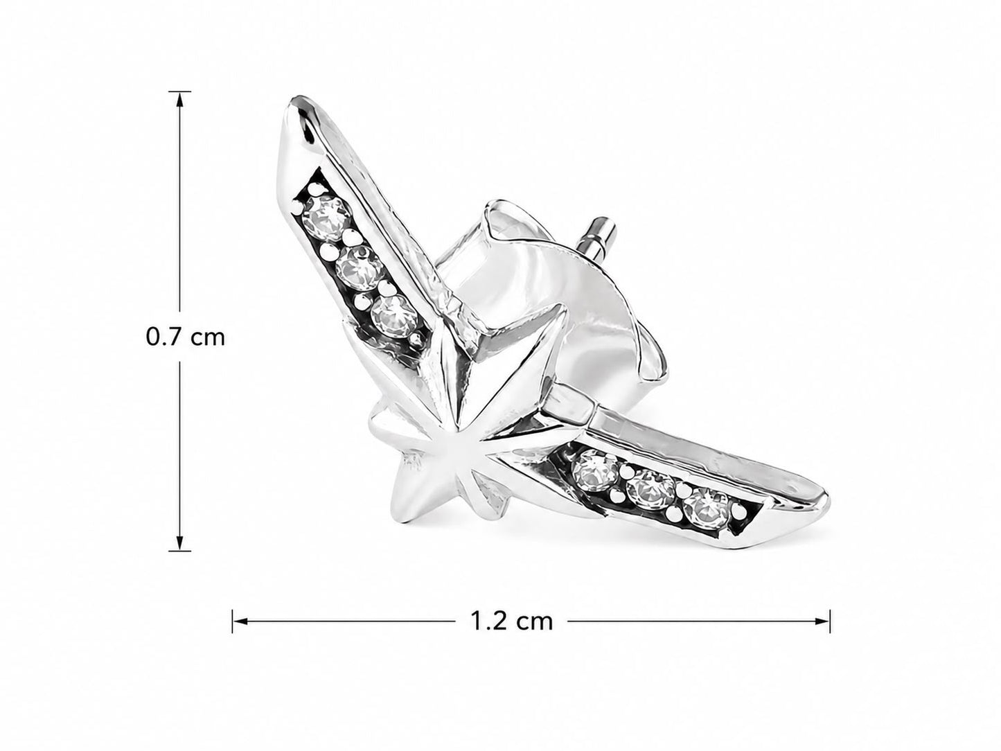 Aretes Inspirados Mujer Maravilla Estilo Pan en Plata Ley .925