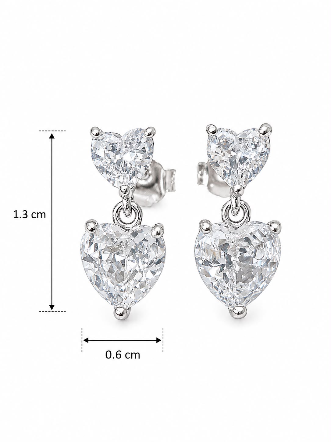 Aretes Inspirados Corazon Estilo Pan en Plata Ley .925
