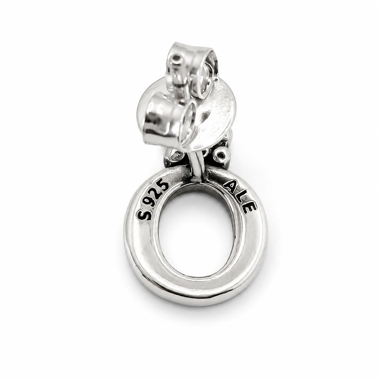 Aretes Inspirados Corona Estilo Pan en Plata Ley .925
