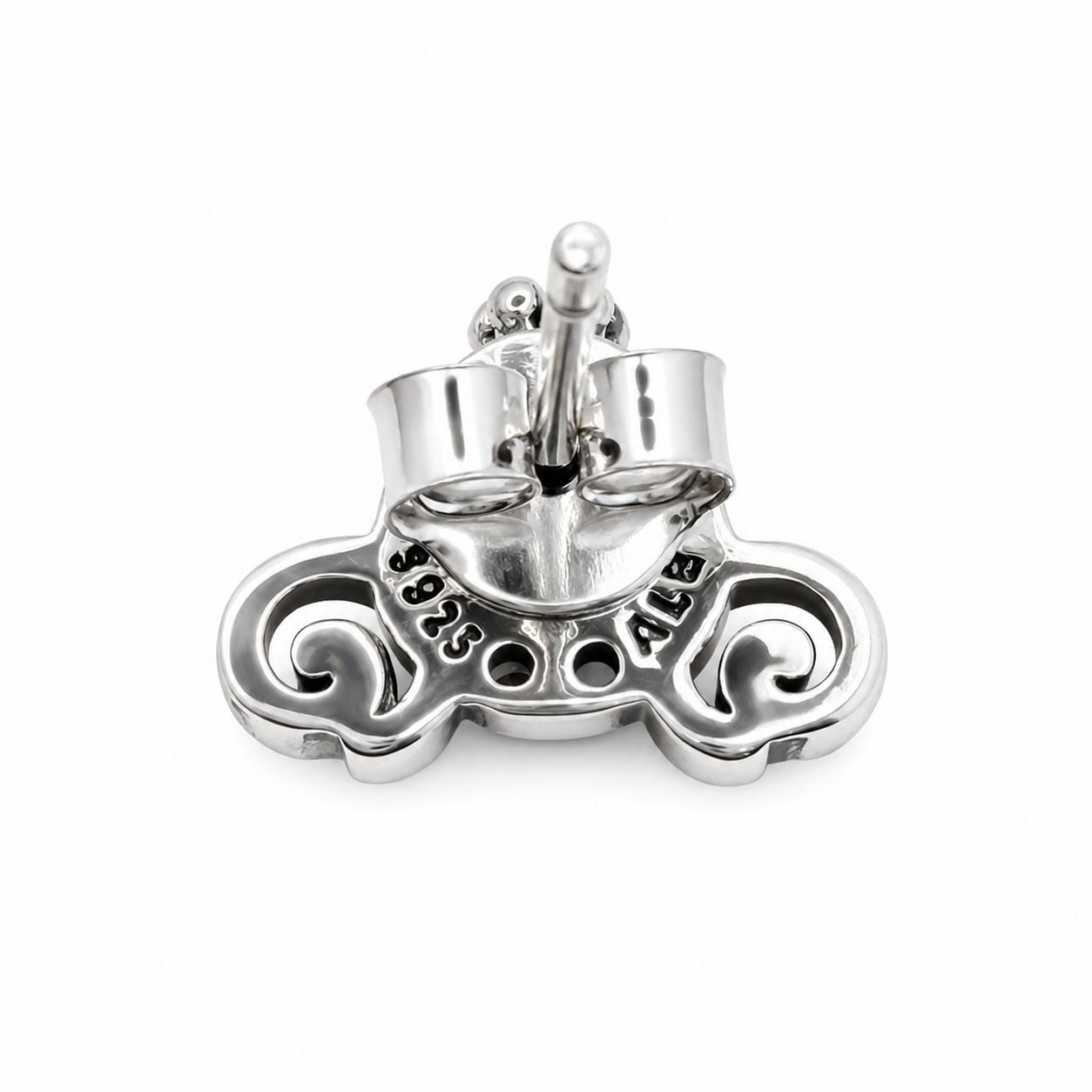 Aretes Inspirados Carroza Estilo Pan en Plata Ley .925