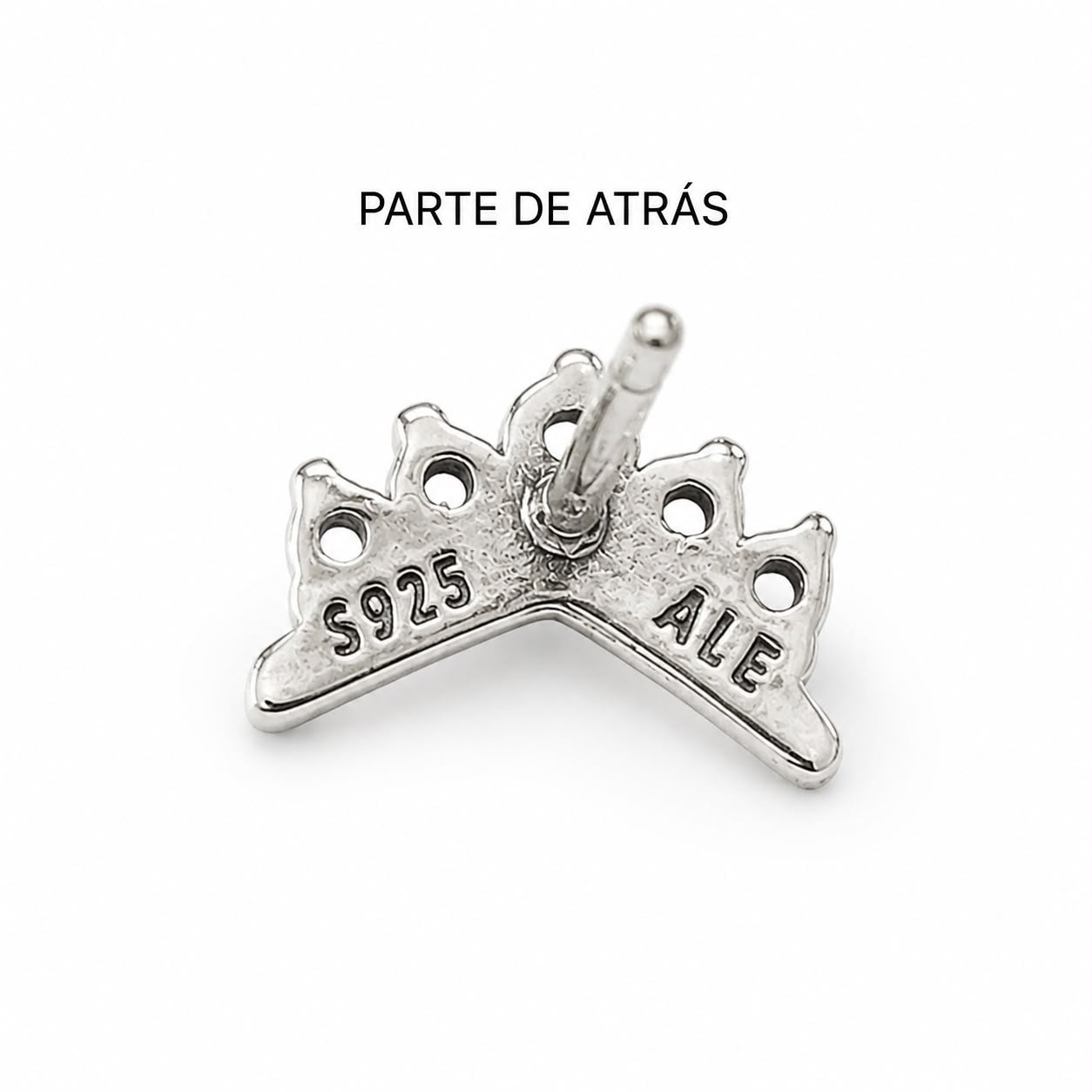 Aretes Inspirados Corona Estilo Pan en Plata Ley .925