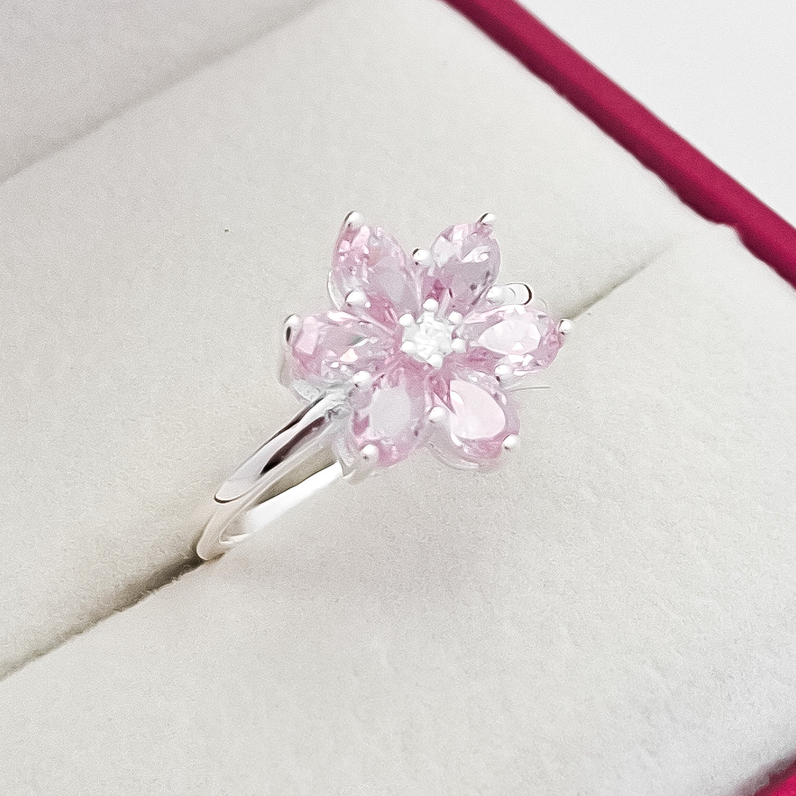 Anillo Flor Rosa