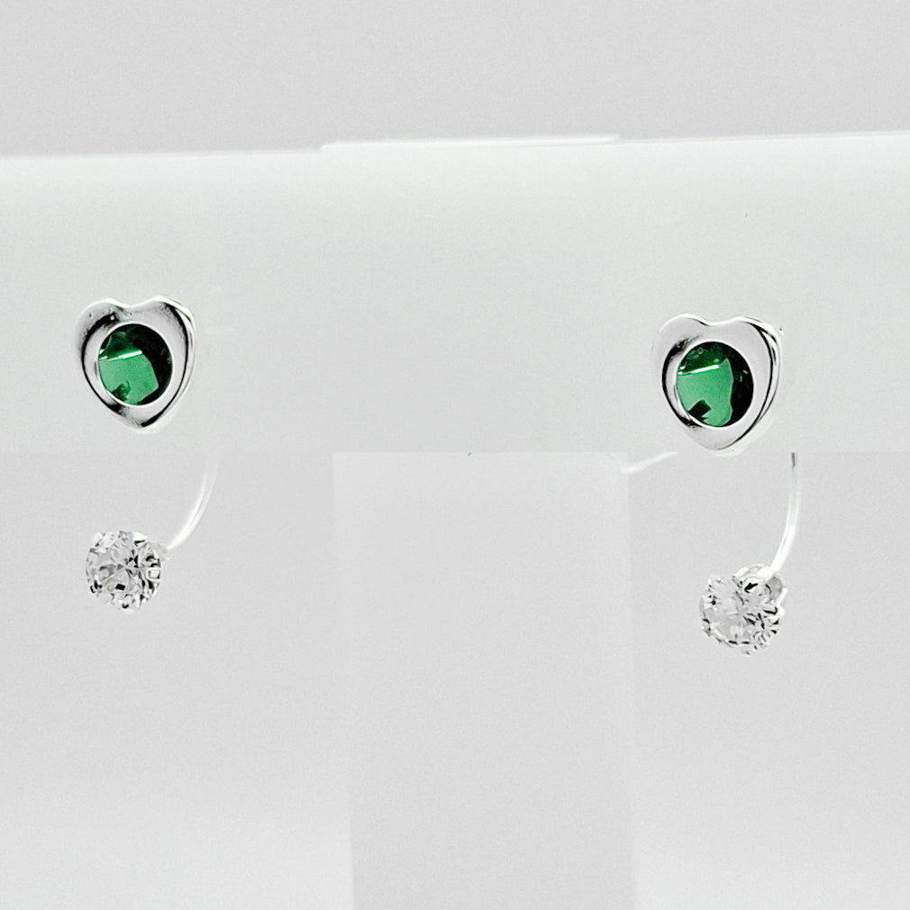 Arete Curvo Corazon Verde