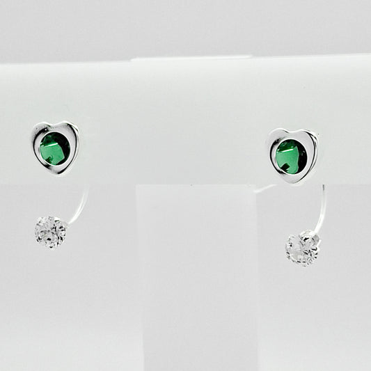 Arete Curvo Corazon Verde