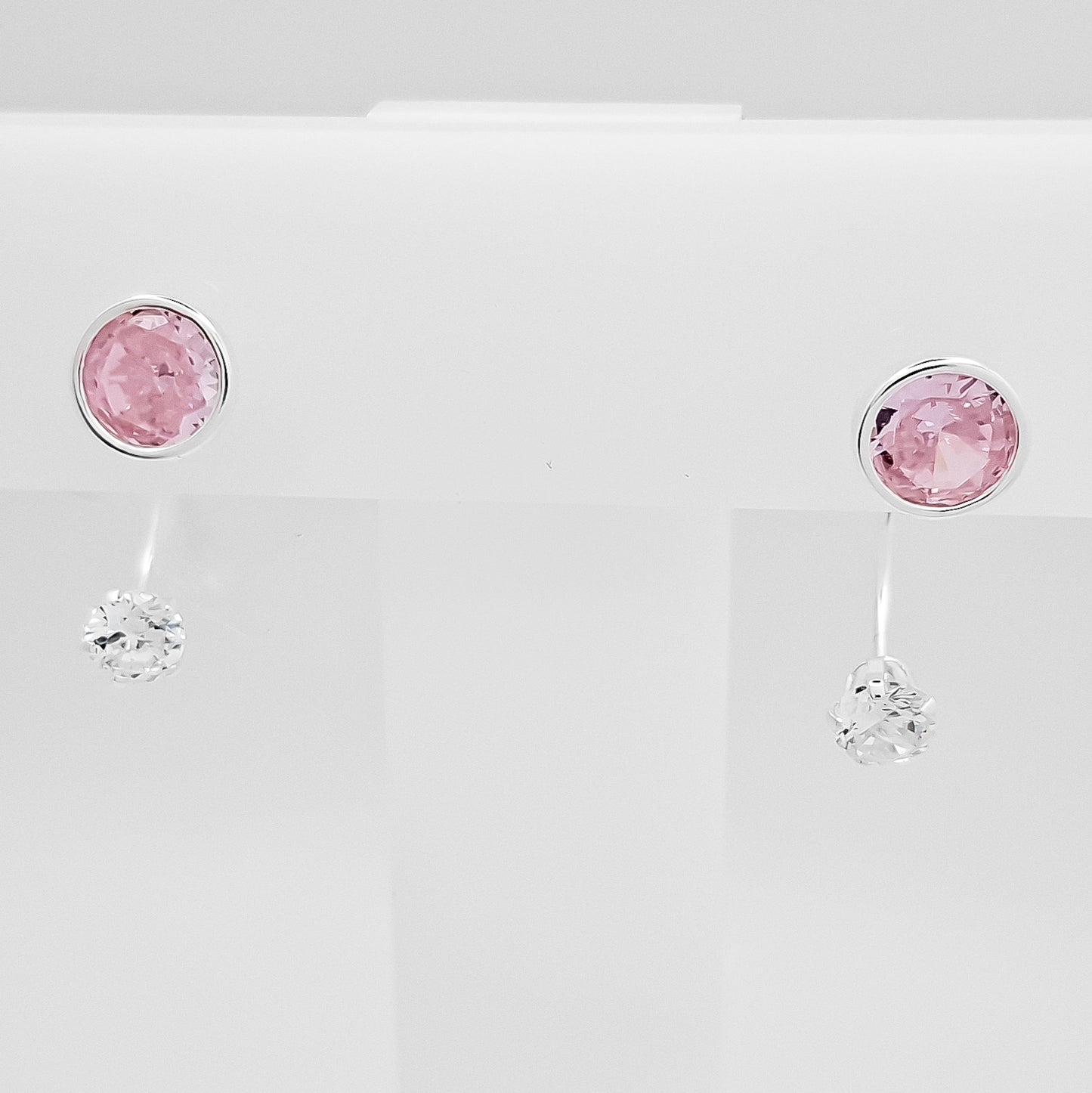 Arete Curvo Redondo Rosa
