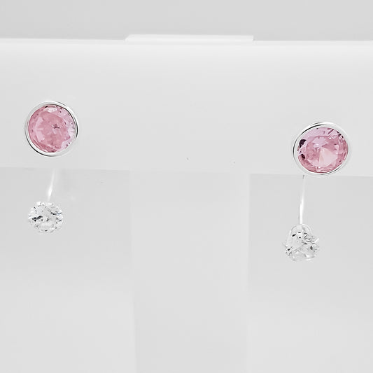 Arete Curvo Redondo Rosa