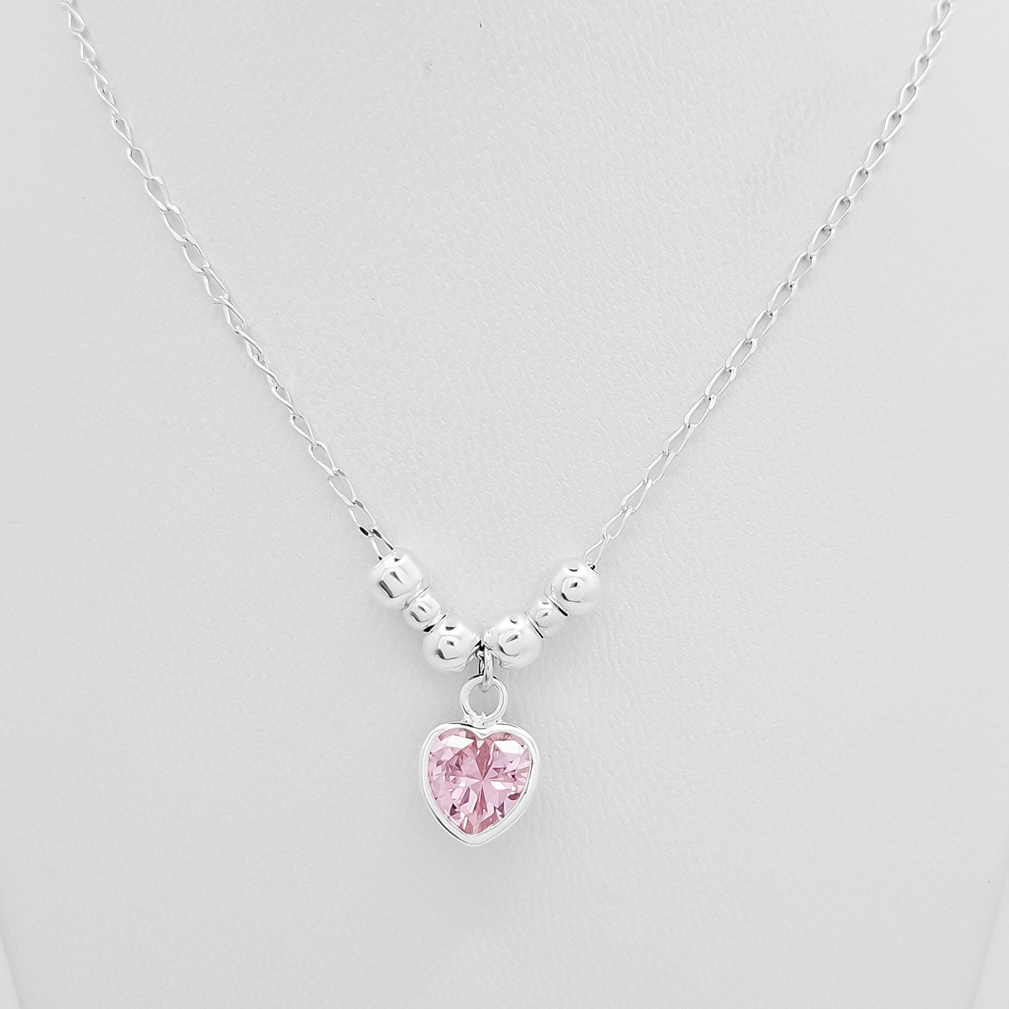 Collar Corazon Rosa