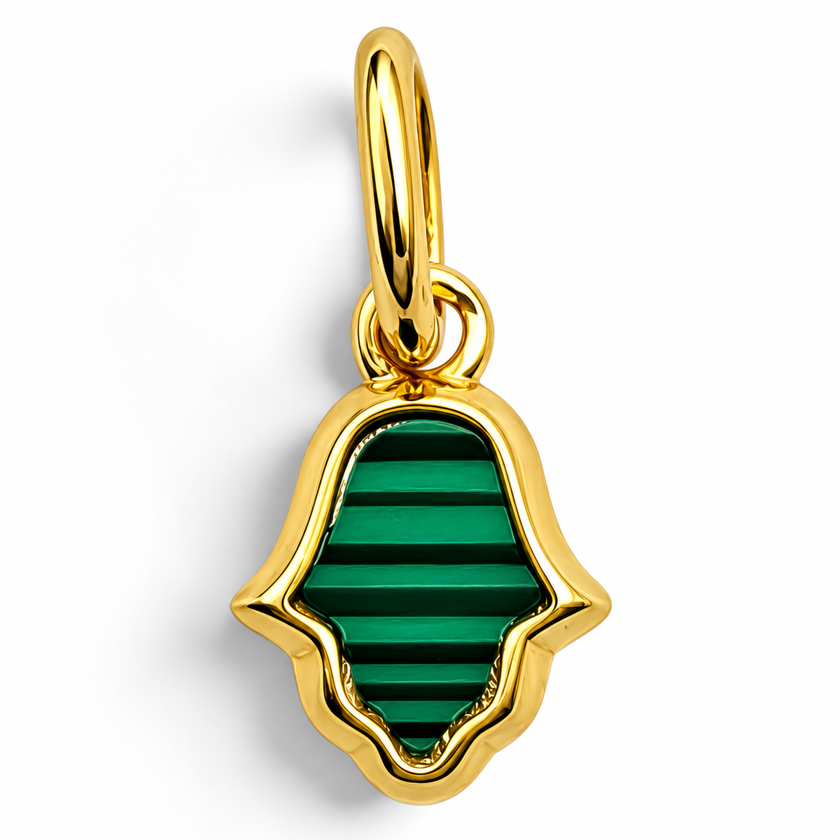 Charm Mano Dorada Plata Ley 925