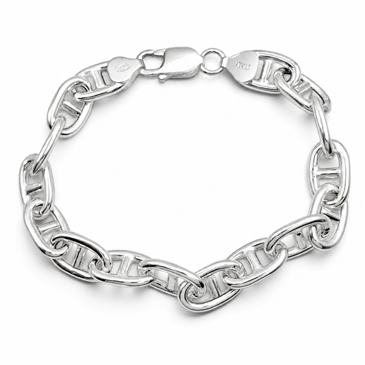Pulso Grueso 8mm Plata Ley 925
