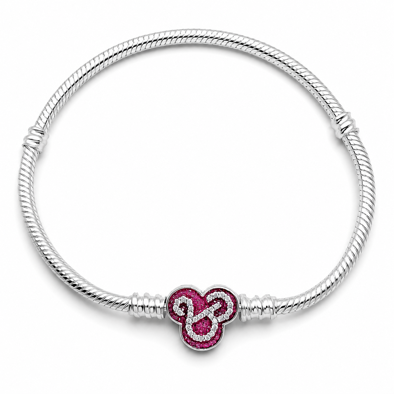Pulsera Barbie Pan 3mm Plata Ley 925