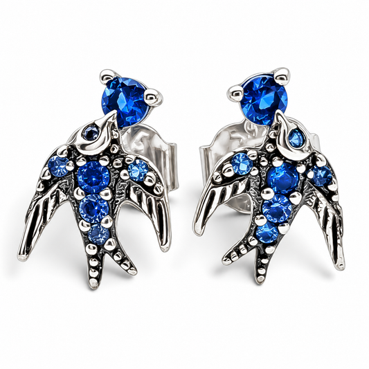 Arete Colibri Plata Ley 925