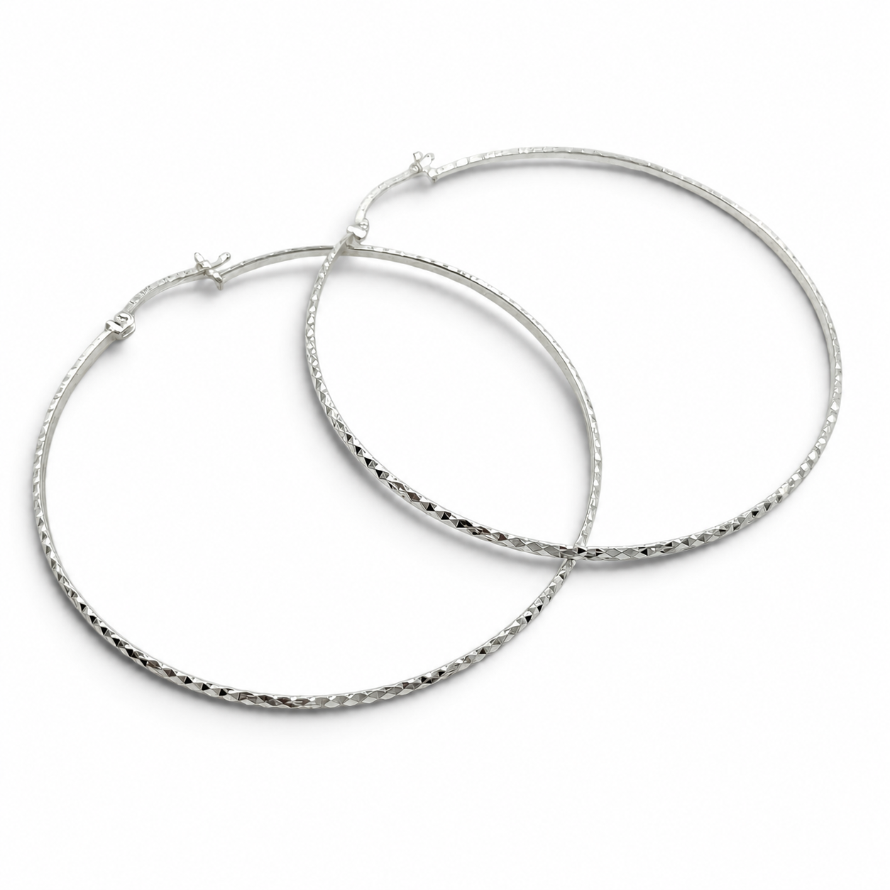 Arracada Extra Grande Plata Ley 925