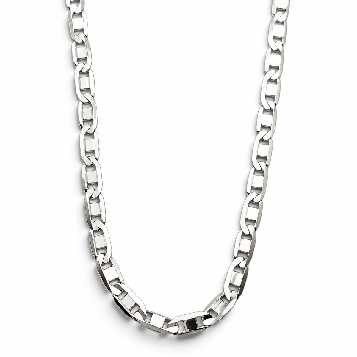 Cadena Planchada Diamantada 3mm Plata Ley 925