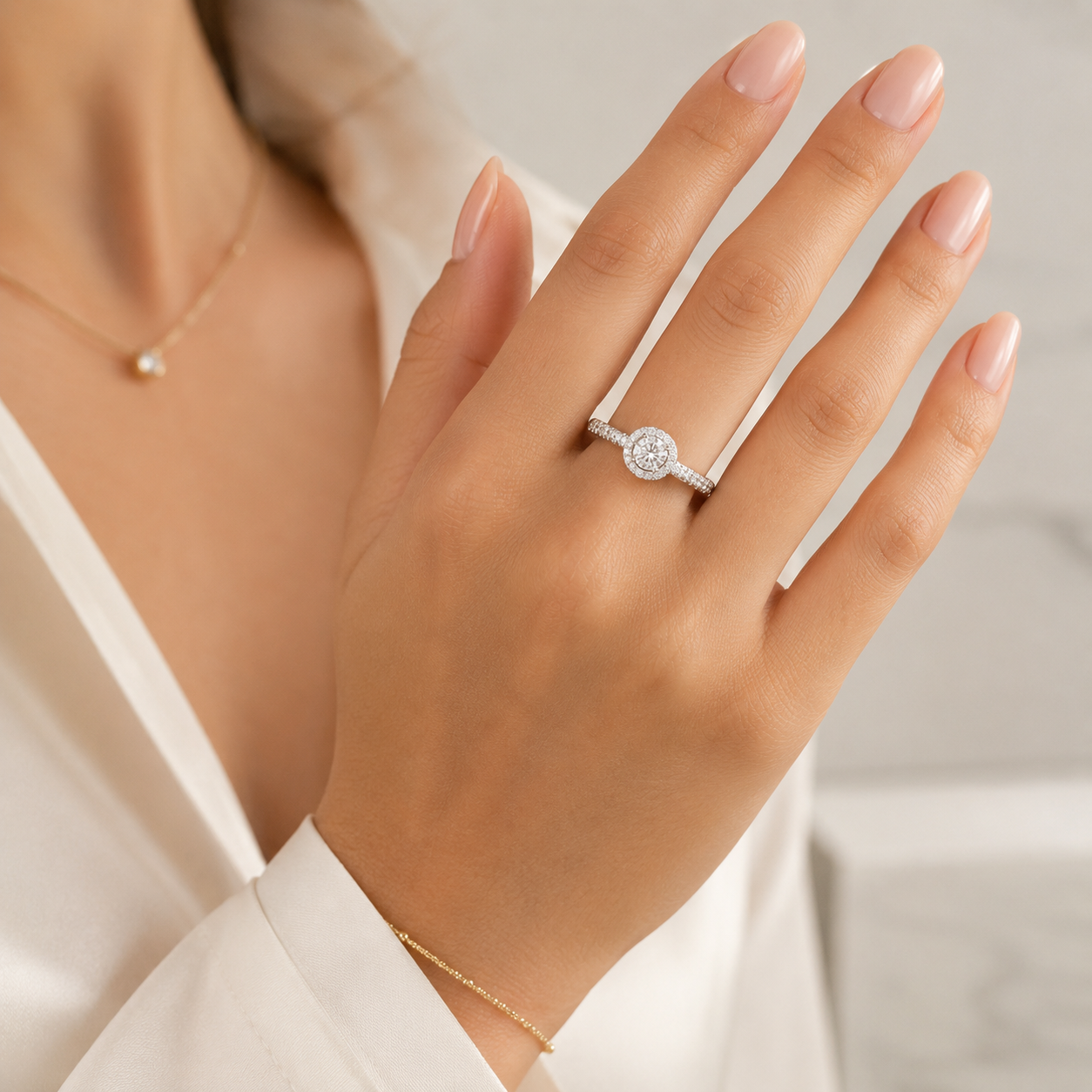 Anillo Zirconias Plata Ley 925