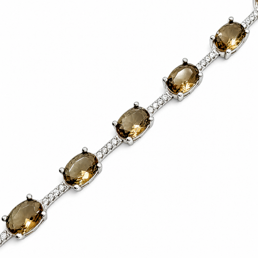 Pulsera Ovalo Zultanita Plata Ley 925