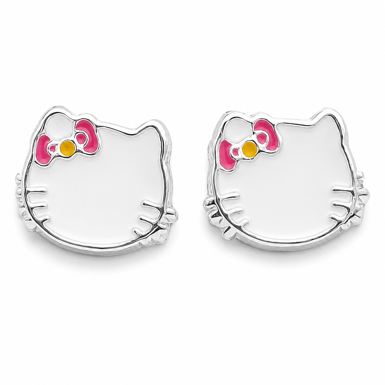 Broquel Cara Kitty Plata Ley 925