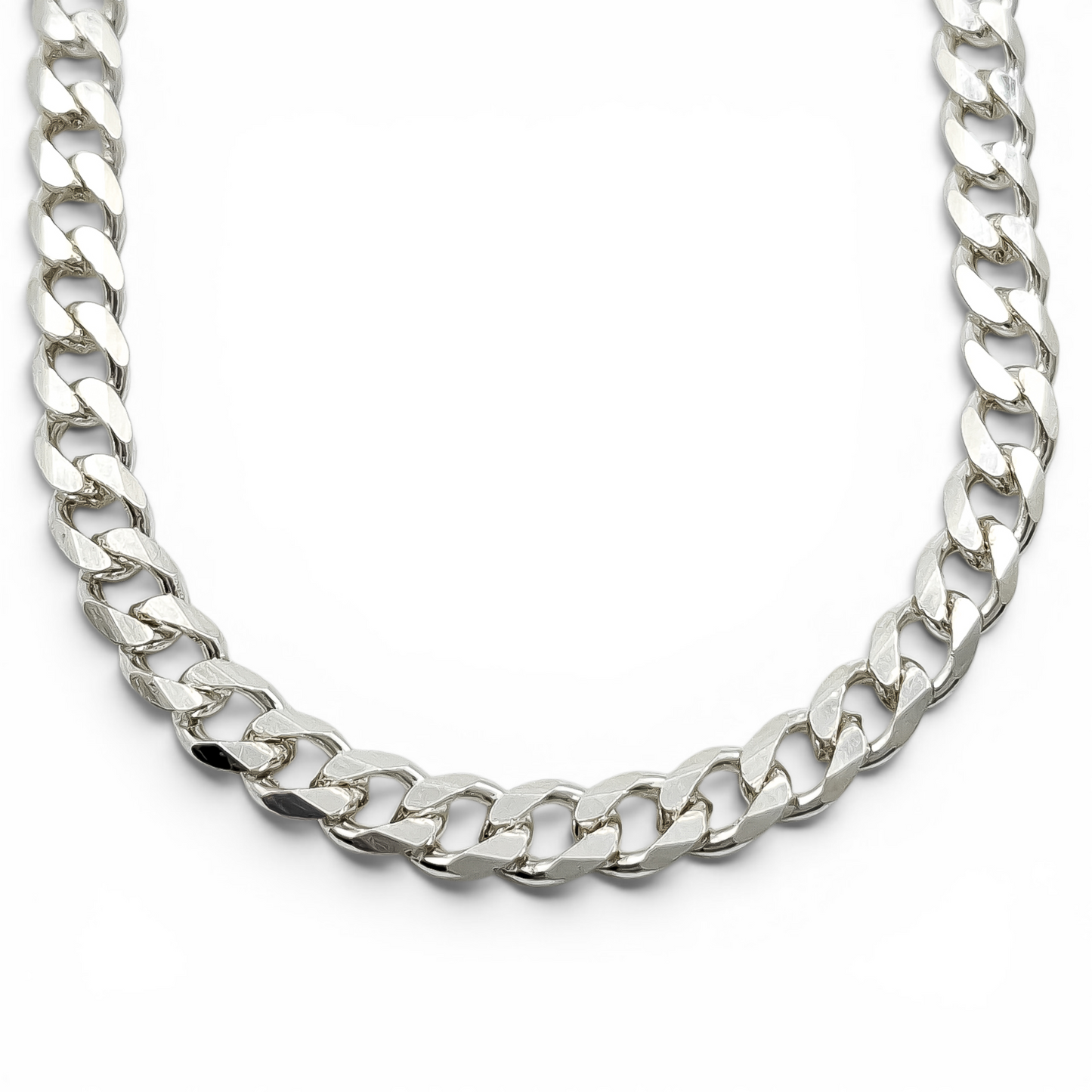 Cadena Cubana Lisa 5mm Plata Ley 925