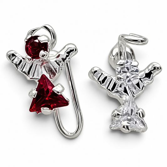 Broquel Consciencia Zirconia Plata Ley 925