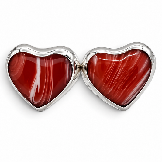 Arete Corazon Plata Ley 925