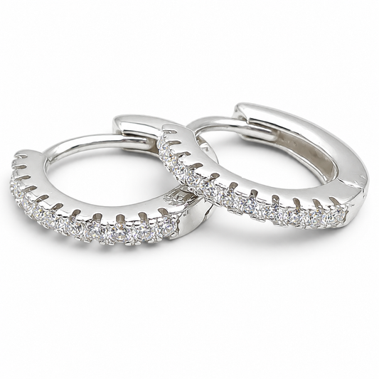 Hugguies Mini Zirconia Plata Ley 925