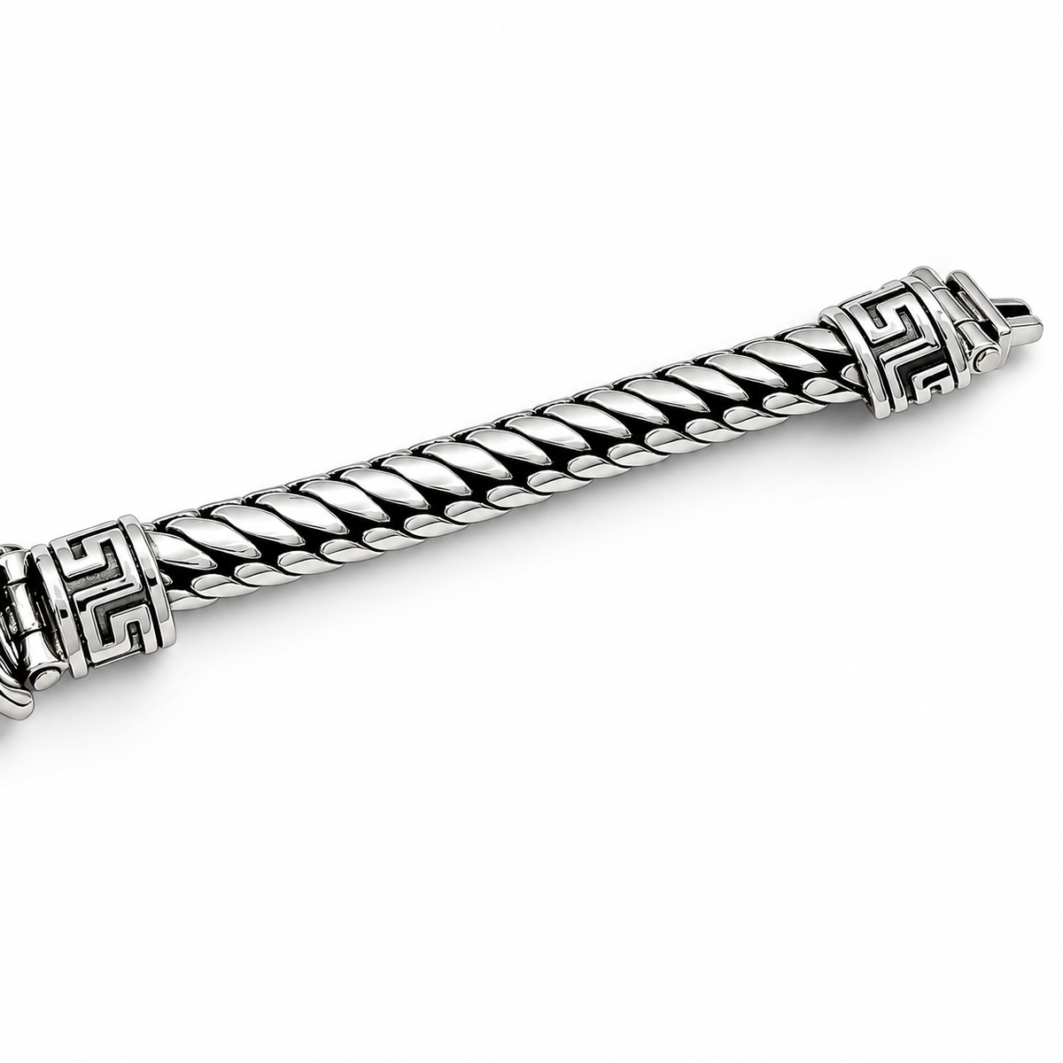Pulso Rostro Cristo 8mm Plata Ley 925