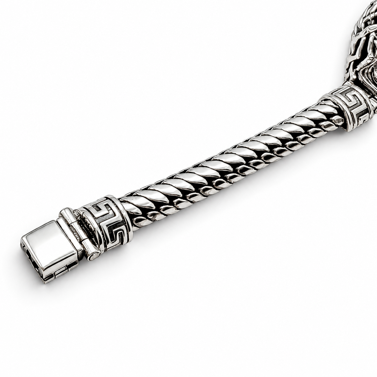 Pulso Rostro Cristo 8mm Plata Ley 925