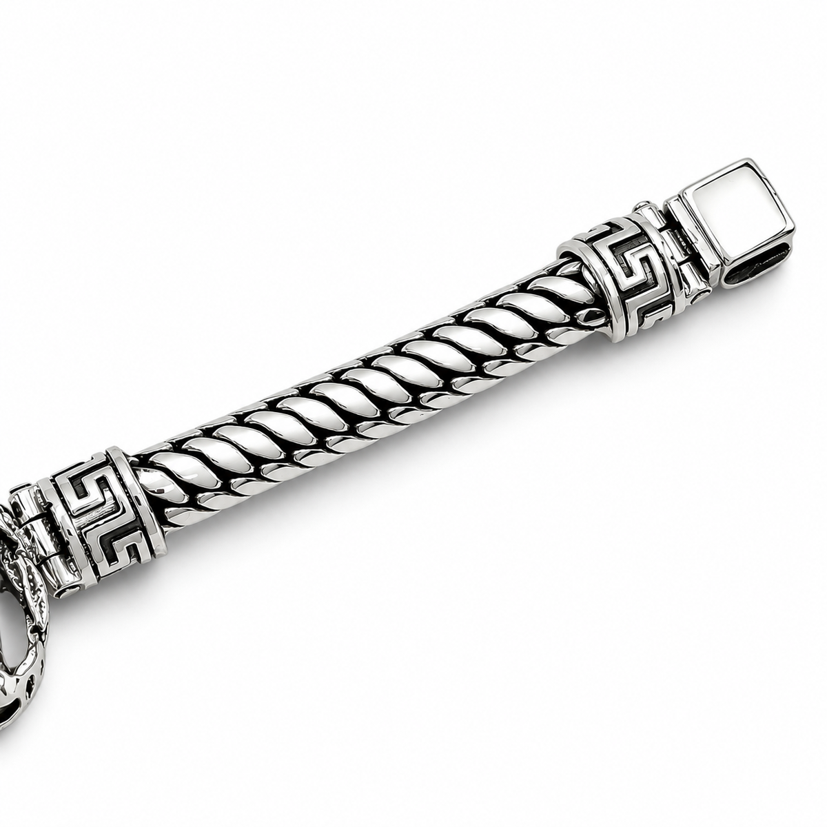 Pulso Azteca Jaguar 8mm Plata Ley 925