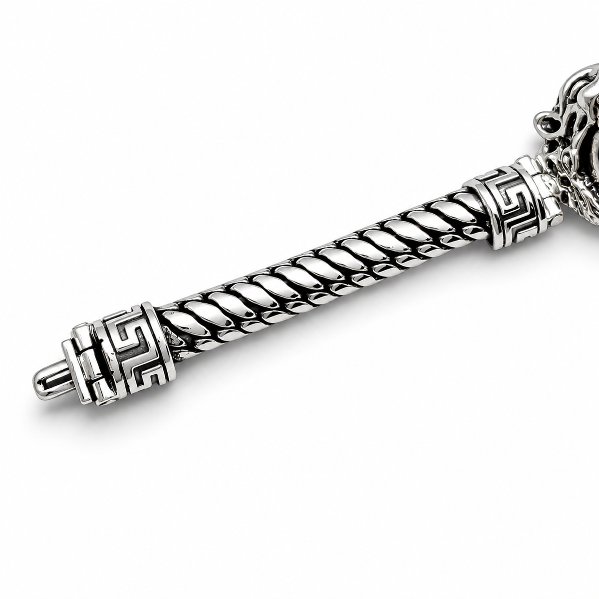 Pulso Azteca Jaguar 8mm Plata Ley 925