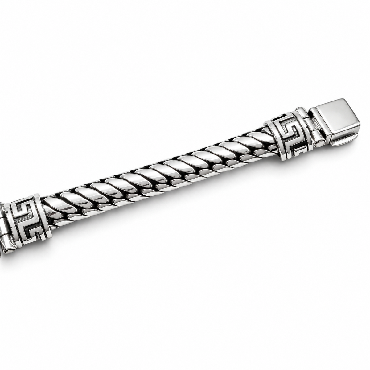 Pulso Craneo 8mm Plata Ley 925