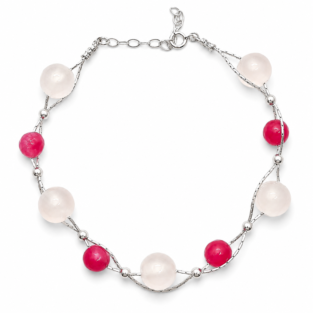 Pulsera Bola Rosa