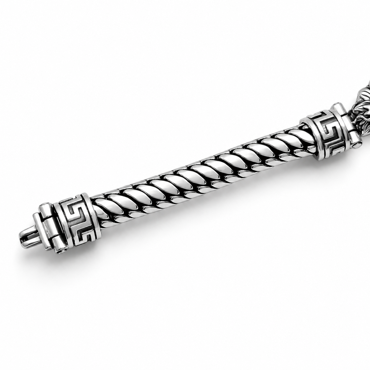 Pulso Dragon 8mm Plata Ley 925