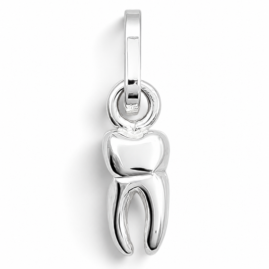 Dije Muela Chica 3D Plata Ley 925