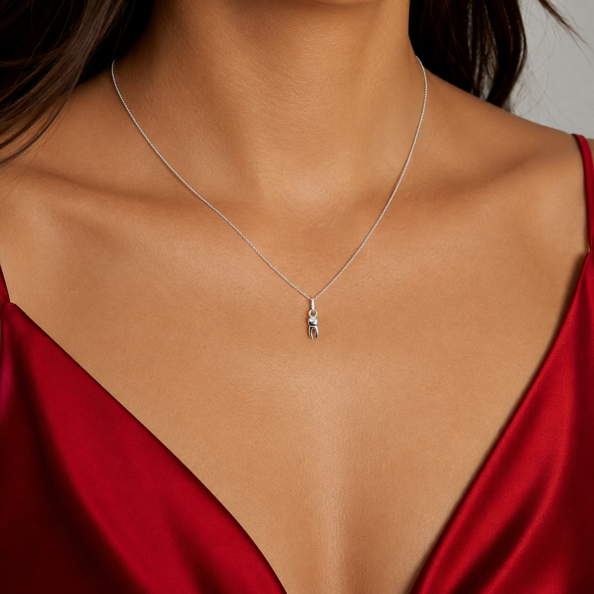 Dije Muela Chica 3D Plata Ley 925