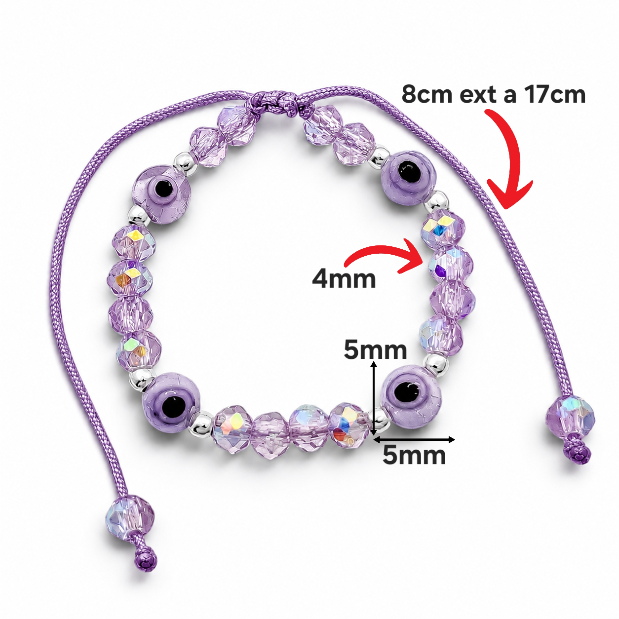 Pulsera Ojo Turco Morada