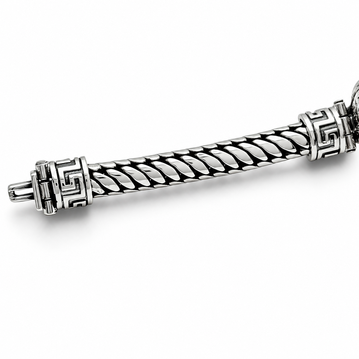 Pulso Jaguar Azteca 8mm Plata Ley 925
