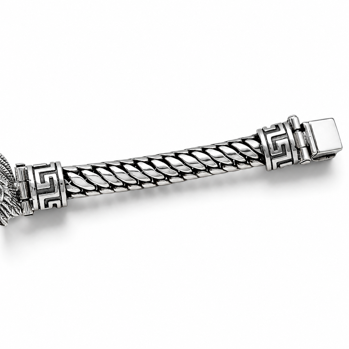Pulso Jaguar Azteca 8mm Plata Ley 925