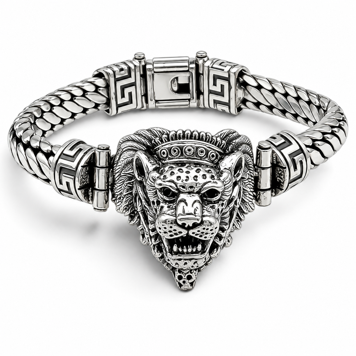 Pulso Jaguar Azteca 8mm Plata Ley 925