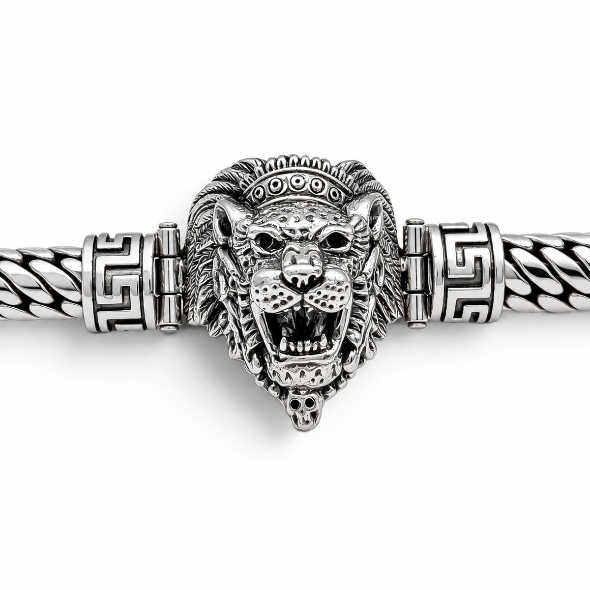 Pulso Jaguar Azteca 8mm Plata Ley 925