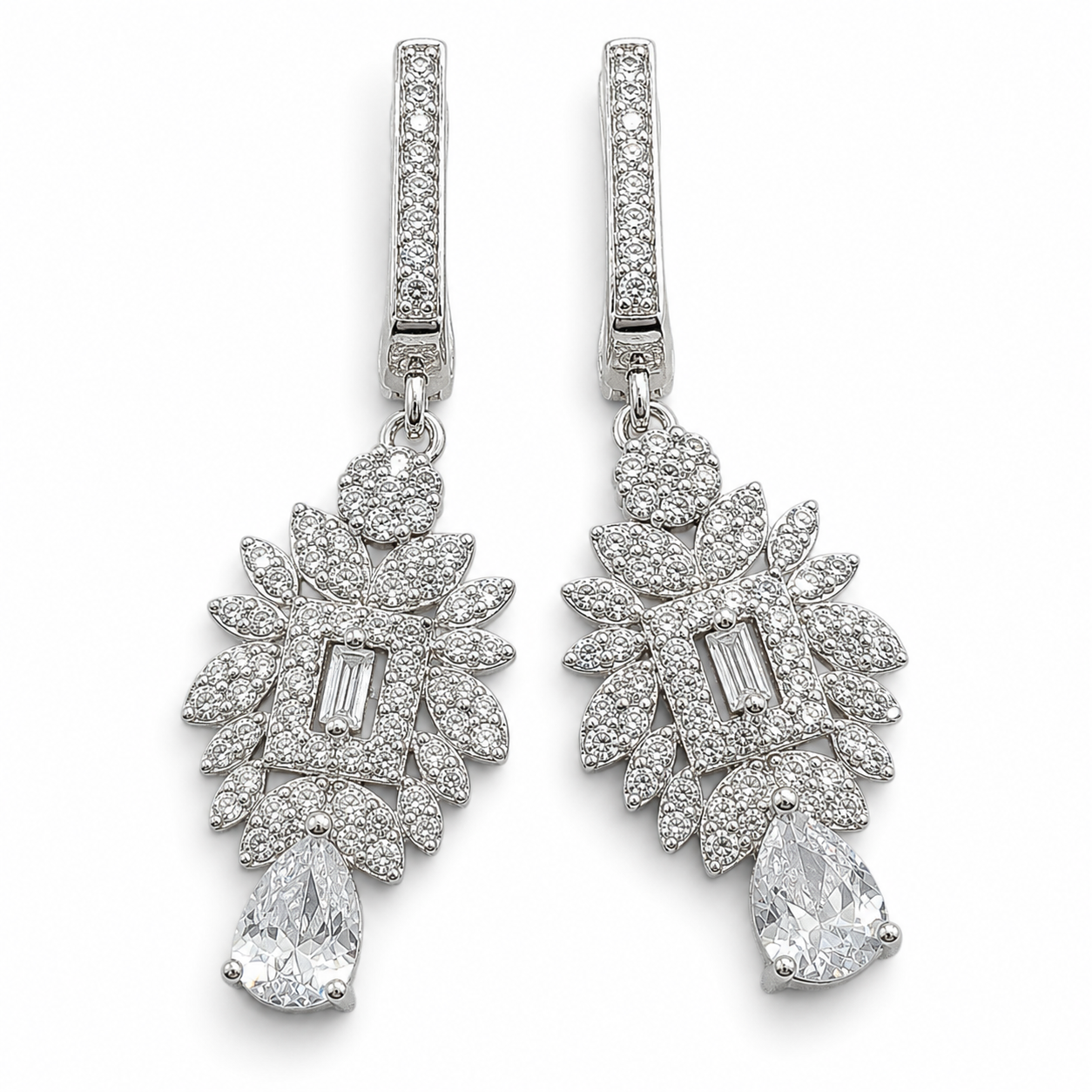 Set Zirconia Gota Plata Ley 925