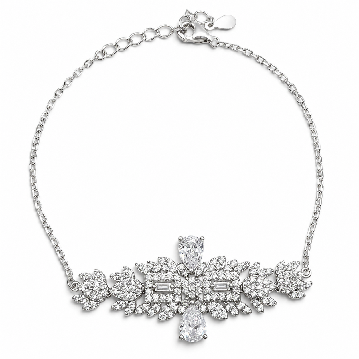 Set Zirconia Gota Plata Ley 925
