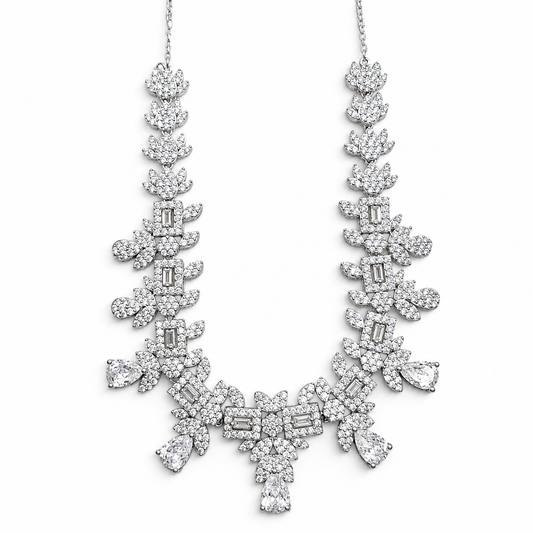 Set Zirconia Gota Plata Ley 925