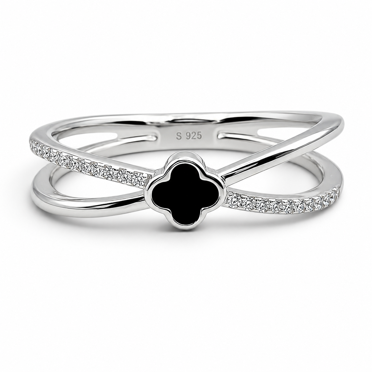 Anillo Negro Van Plata Ley 925