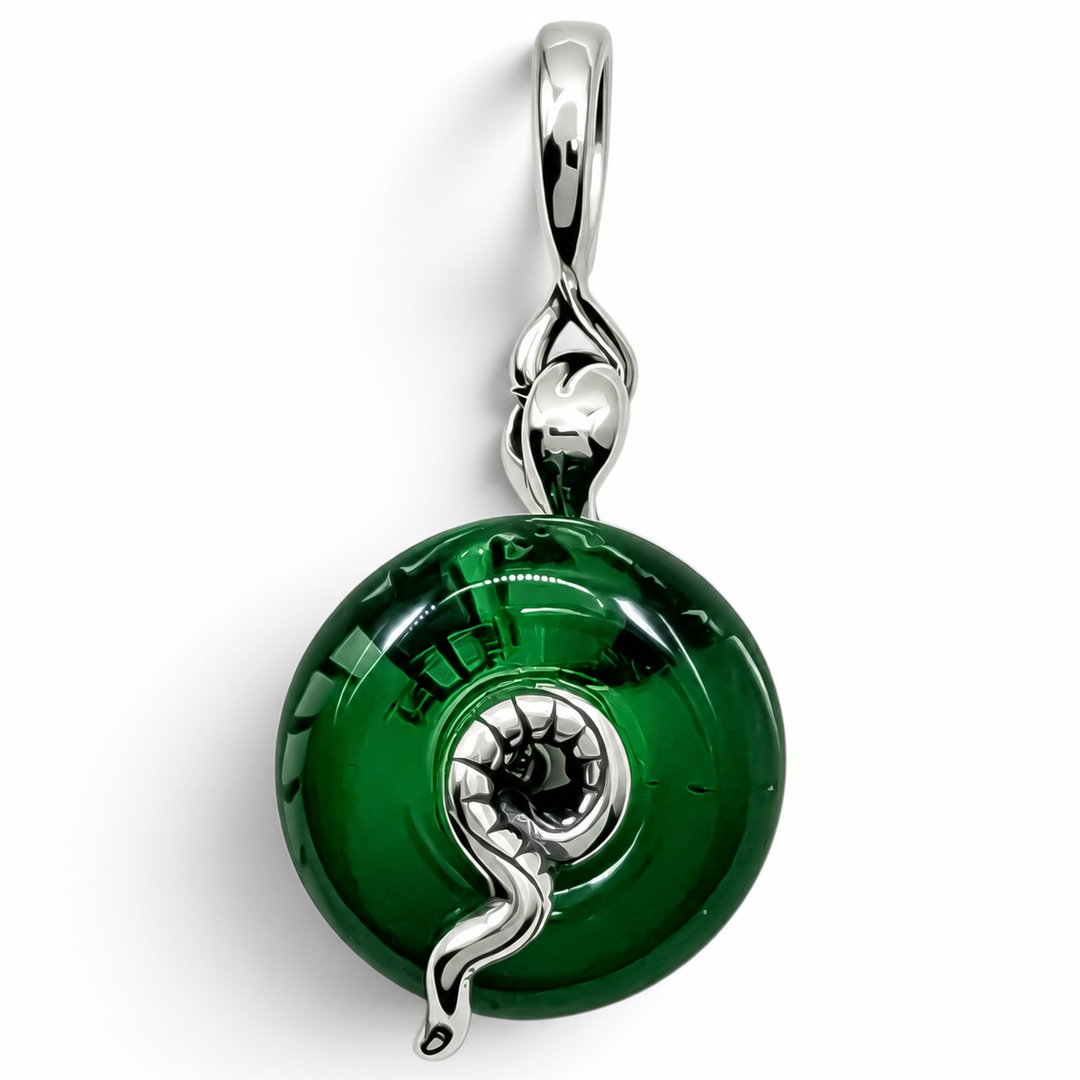 Charm Murano Serpiente Plata Ley 925
