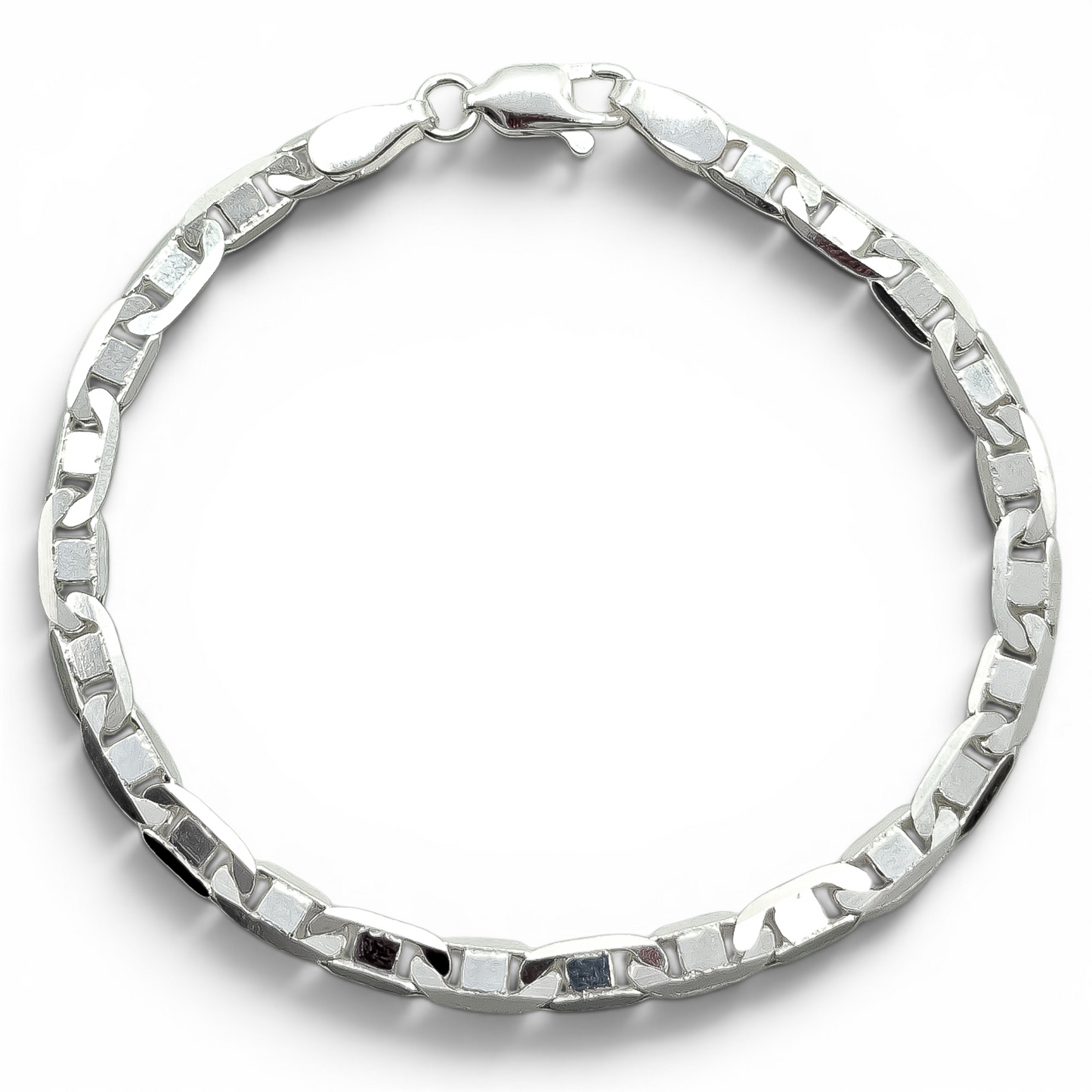 Pulso Gucci Liso 4mm Plata Ley 925